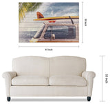 "Beach Bound" Wall Art Giclee Printed On Solid Fir Wood Planks