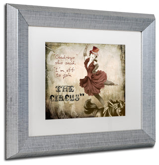 Color Bakery 'Join The Circus' Art, Silver Frame, White Matte, 14"x11"