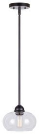 1-Light Mini Pendant, Black
