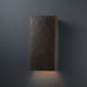 Ambiance Large Rectangle, Closed Top, Wall Sconce, Iron
