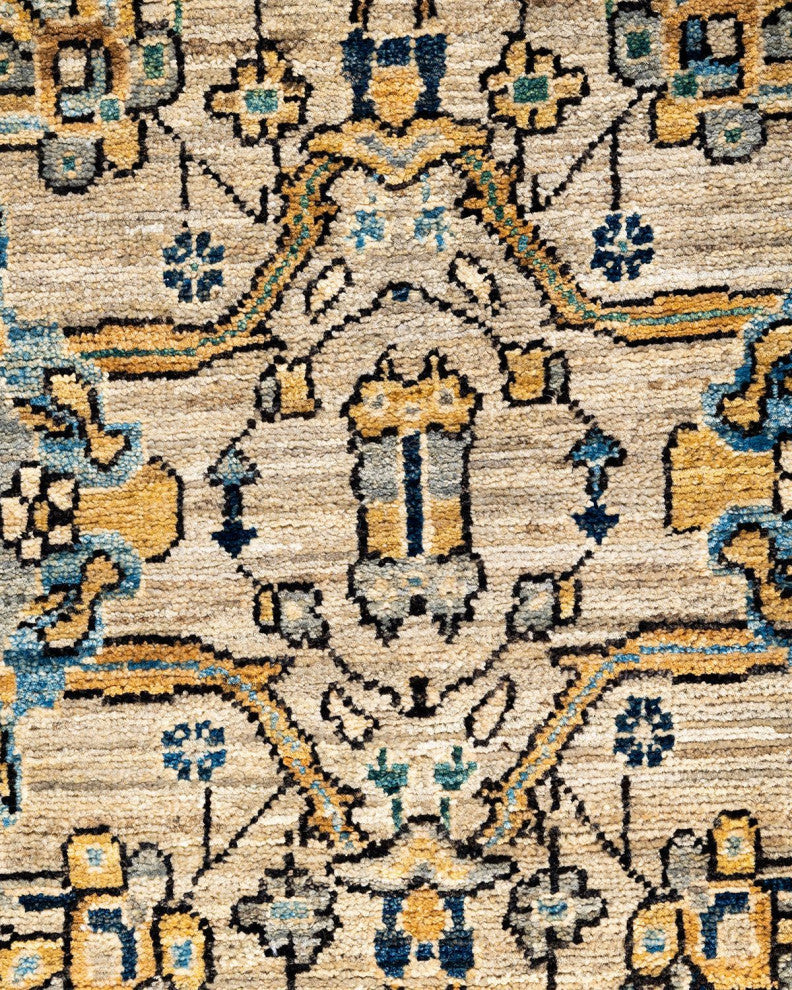 Serapi One-of-a-Kind Hand-Knotted Area Rug Light Gray, 3' 11" x 6' 0"