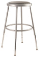 NPS 25"-33" Height Adjustable Heavy Duty Vinyl Padded Steel Stool, Grey