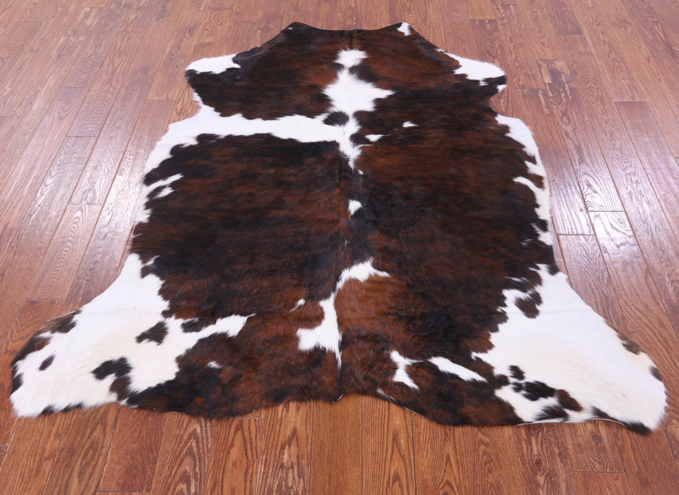 Natural Cowhide Rug 6' 3" X 5' 10" C1960