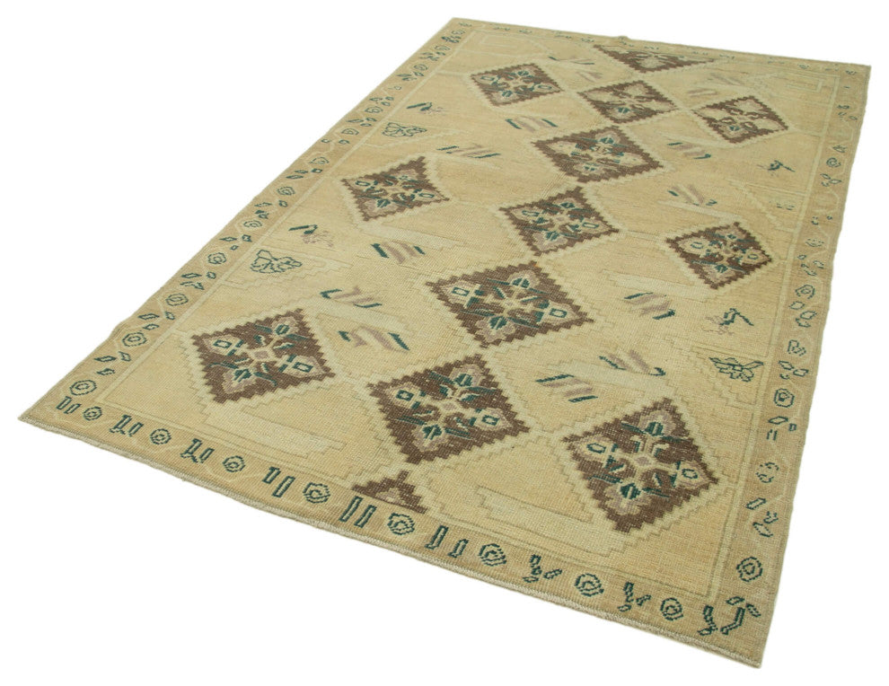 Rug N Carpet - Handmade Anatolian 5' 1'' x 8' 1'' Unique Wool Rug