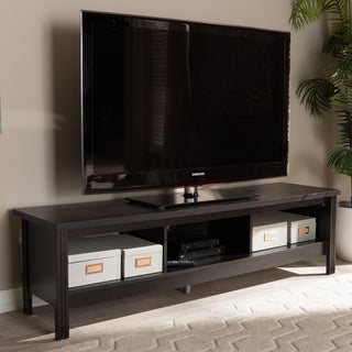 Callie Moderm, Contemporary Wenge Brown TV Stand