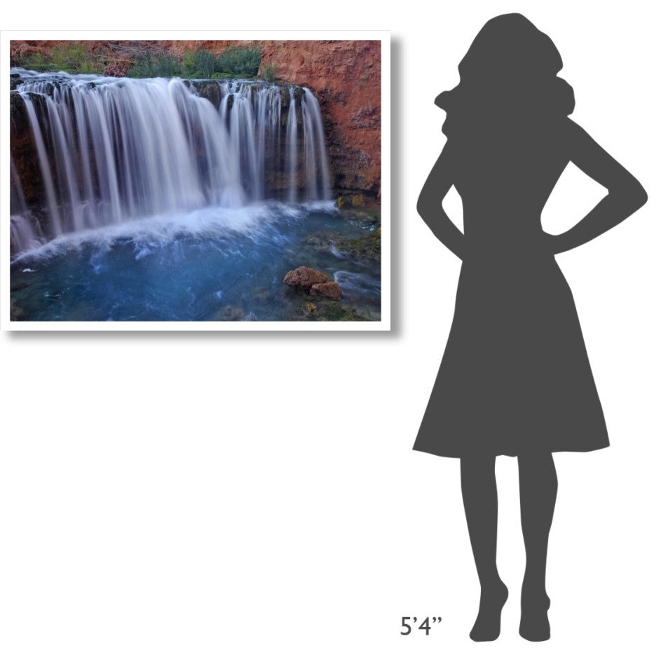 "Rock Falls, Havasu Canyon, Arizona" Paper Print by Tim Fitzharris, 42"x32"