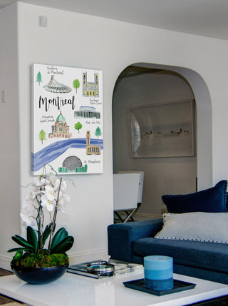 "Montreal Sights" Painting Print on Wrapped Canvas