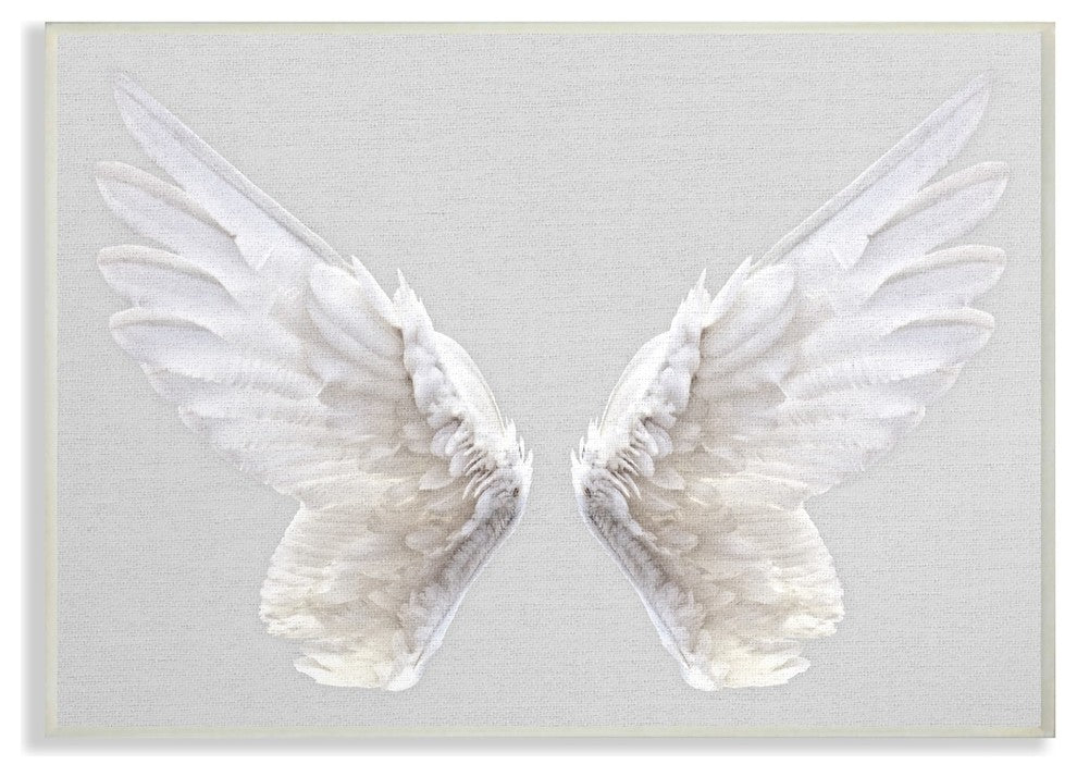 Stupell Ind. Grey Wings Wall Plaque Art, 10x15