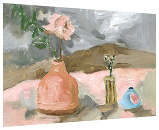 Rustic Still Life Flower Frameless Reverse Printed Tempered Art Glass Wall Art, Tmp-199016-4832