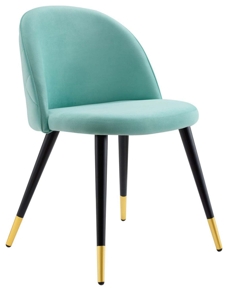Cordial Performance Velvet Dining Chairs - Set of 2-Mint
