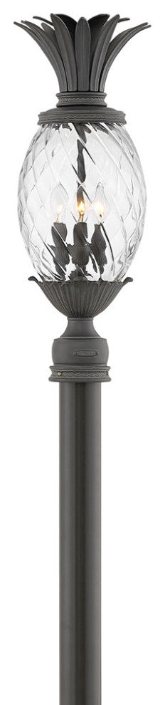 Hinkley Plantation Large Post Top Or Pier Mount Lantern, Museum Black