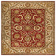 Agra AG-02 Traditional Red Floral Beige Hand Knotted Wool Rug 10'x14'