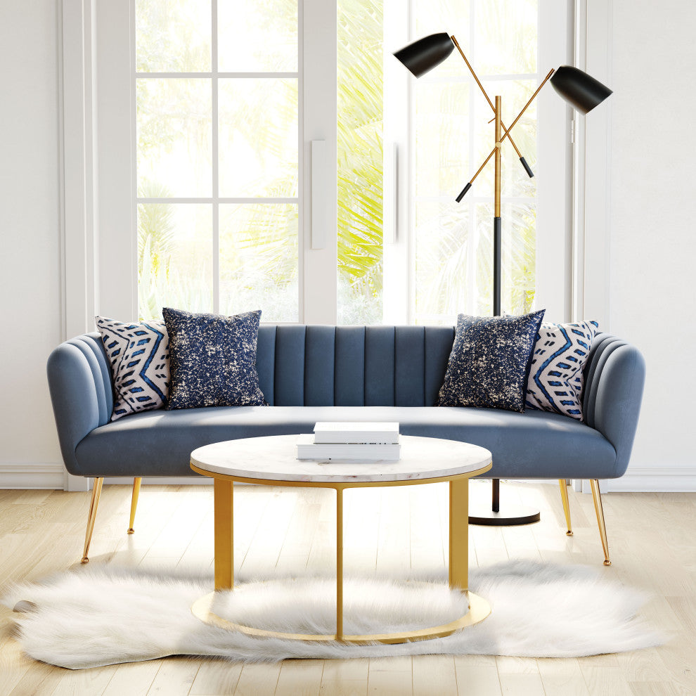 Deco Sofa Gray/Gold