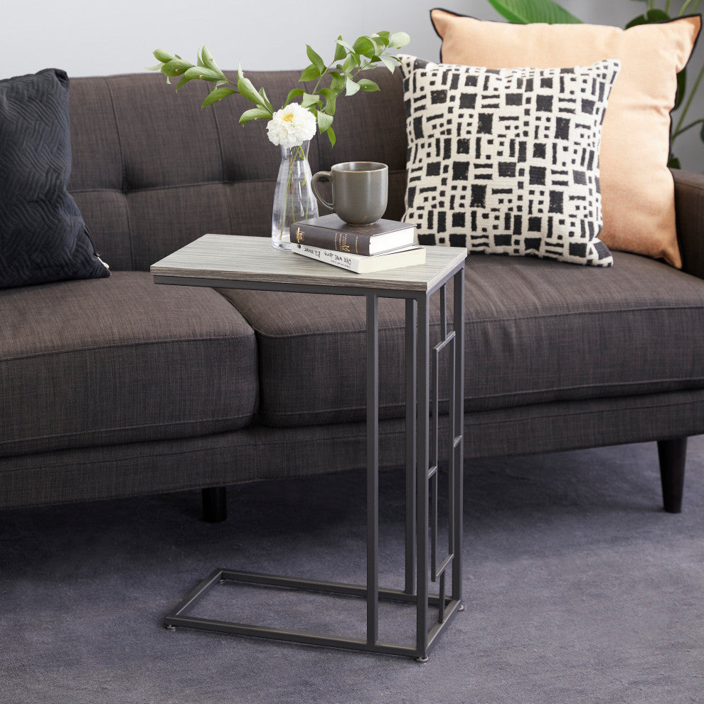 Urban Designs Under The Couch 2-Piece Side Accent Table Set , Grey