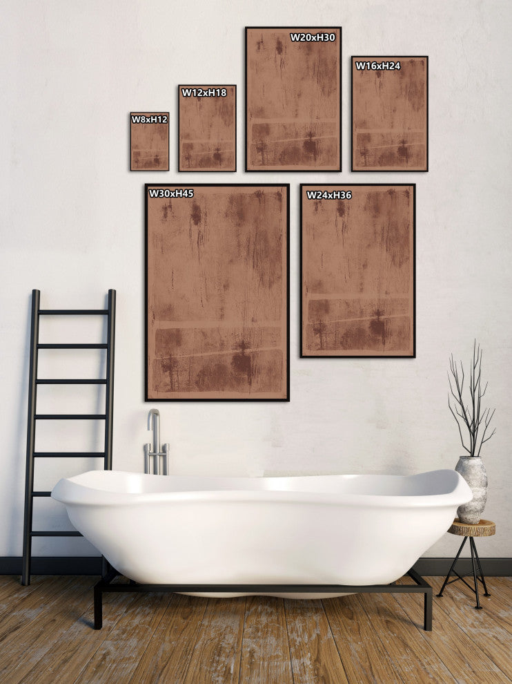 "Extreme Portion" Floater Framed Painting Print on Canvas