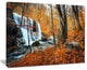 "Autumn Mountain Waterfall Close View" Landscape Photo Art, 40"x30"