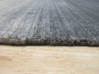 EORC Gray Handmade Wool and Viscose Urban Rug 9'x12'