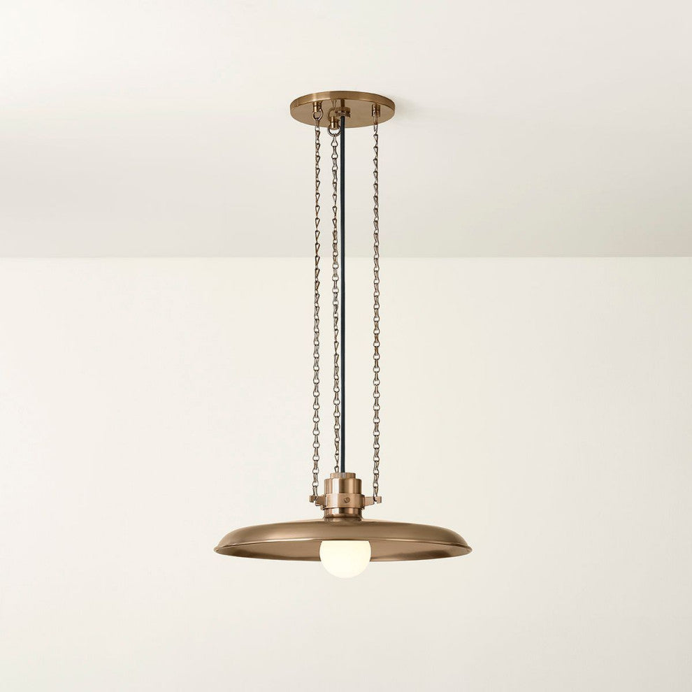 Rainhill Pendant, Patina Brass