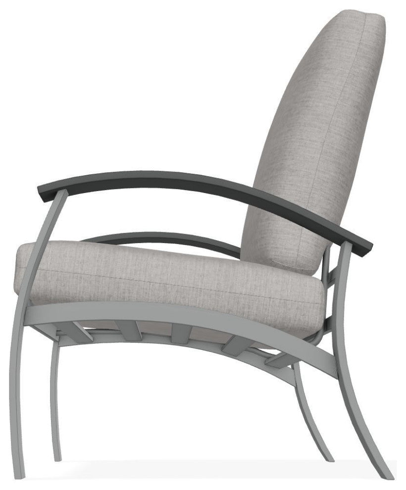 Belle Isle Cushion Deep Seating Outdoor Armchair, Rain Graystone/Graphite