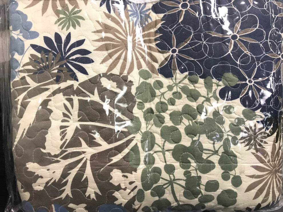 Elena Forest Oversized Reversible Coverlet Set, Full/Queen