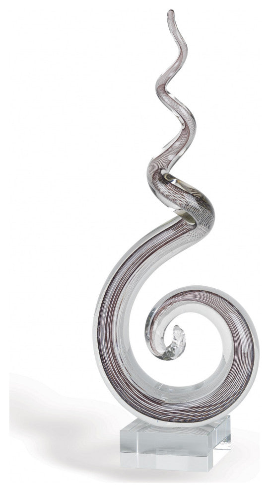 HomeRoots MultiColor Glass Corkscrew Centerpiece Tall