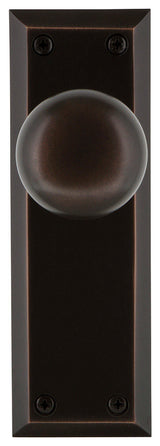 New York Plate Single Dummy New York Door Knob