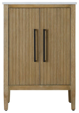 Home Living 24" Single Bathroom Vanity, Linen Oak