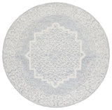 Safavieh Couture Abstract Collection ABT352 Area Rug, Ivory/Blue, 6' Round