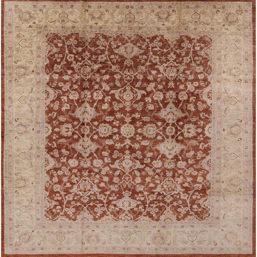 Ahgly Company Indoor Square Mid-Century Modern Area Rugs, 7' Square