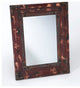 Remmington Wooden Accent Mirror, Dark Red
