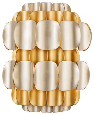 Swoon 1-Light Wall Sconce, Antique Gold/Gold Dust