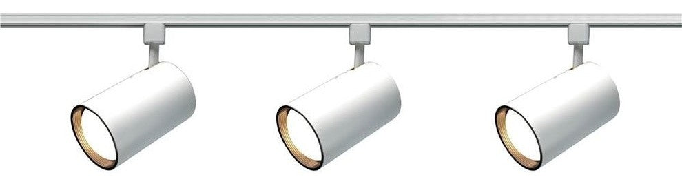 Nuvo Track Lighting 3-Light Incandescent Track Light Fixture, White