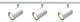 Nuvo Track Lighting 3-Light Incandescent Track Light Fixture, White
