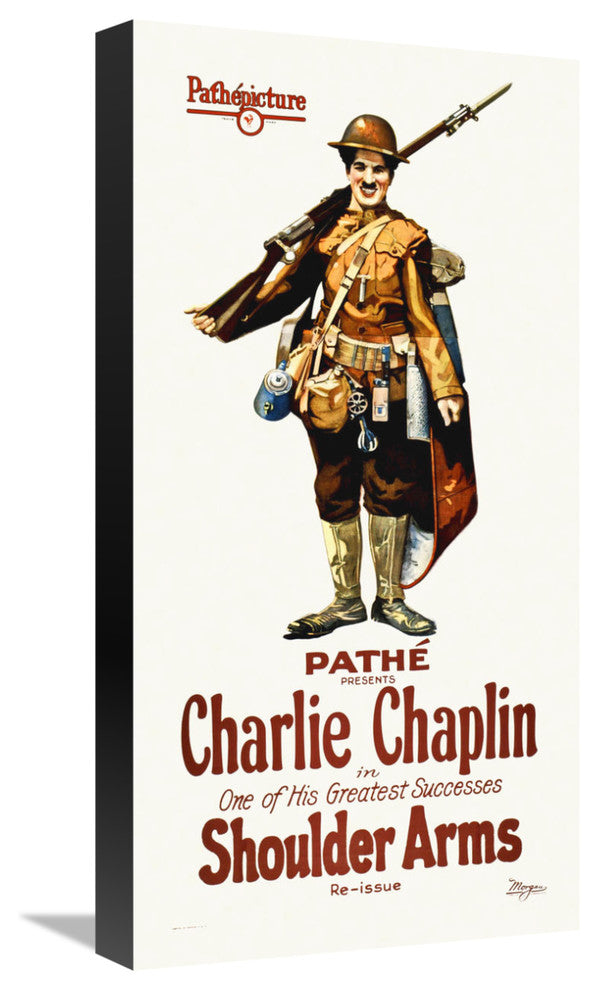 Charlie Chaplin, Shoulder Arms, 1918, 11x22