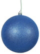 Vickerman 3" Blue Glitter Ball Ornament, 12 per Bag