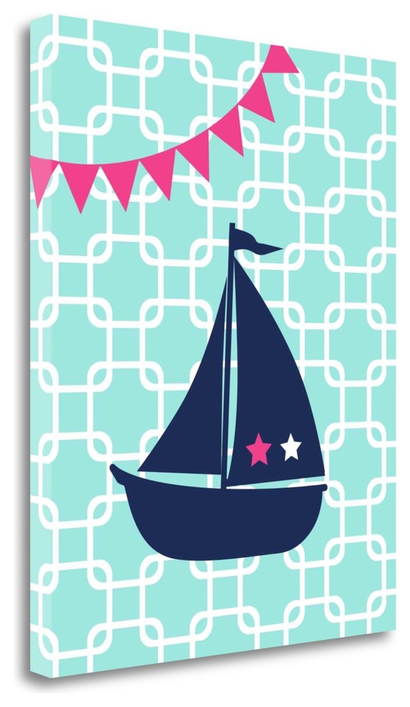 "Sailboat Chain II" By Tamara Robinson, Giclee Print on Gallery Wrap Canvas