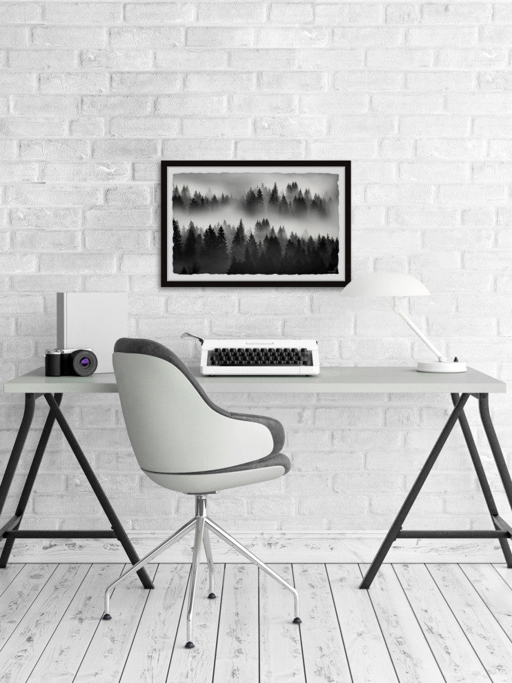 "The Fog Always Lifts" Framed Painting Print, 45x30