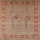 Ahgly Company Indoor Square Mid-Century Modern Area Rugs, 7' Square