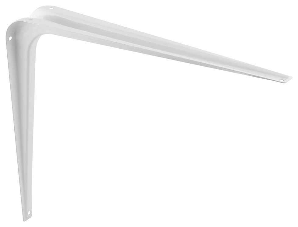 2Ea Light Duty Shelf Bracket 10"X12" With Screws White Coated