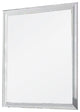 Benzara BM275523 Tyra 39" Wall Mirror, Rectangular Wood Frame, White