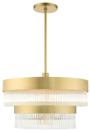 Livex Lighting Norwich 7 Light Soft Gold Chandelier