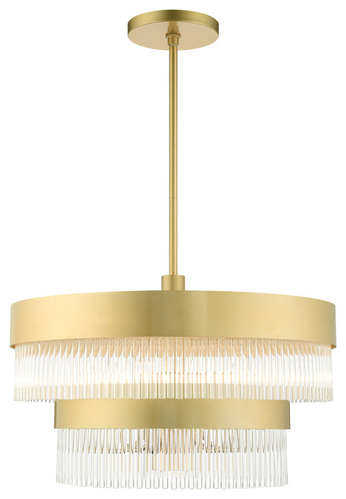 Livex Lighting Norwich 7 Light Soft Gold Chandelier