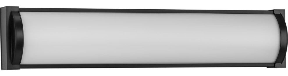 Barril Collection 24" Matte Black Modern Integrated LED Linear Vanity Light