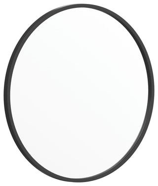 Black 24 Round Wall Mirror