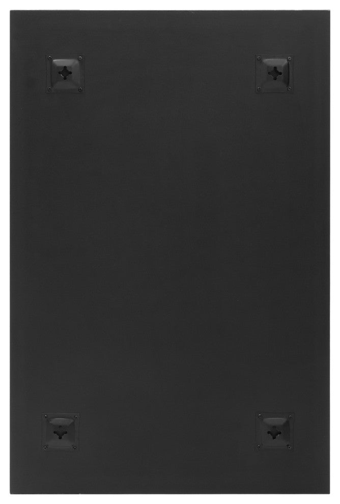 Eric Accent Rectangle Mirror, Rose Gold, 30"x20"