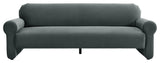 Keelee Gray 84" Velvet Sofa