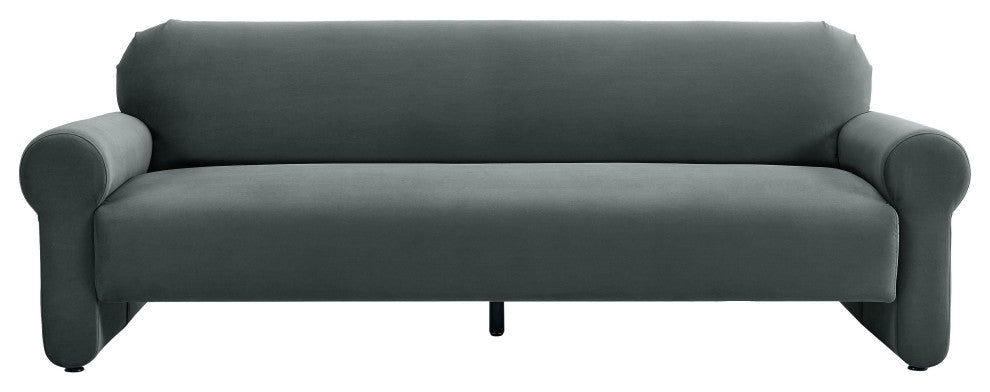 Keelee Gray 84" Velvet Sofa