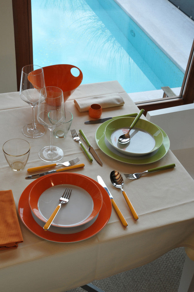 Fantasia Flatware, Mustard, 5-Piece Set