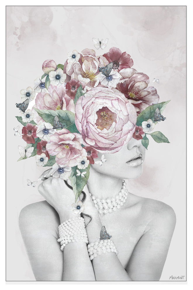 "Lovely Taylor" Floater Framed Painting Print on Canvas, 12x18