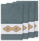 Gianna 4 Piece Embellished Bath Towel Set